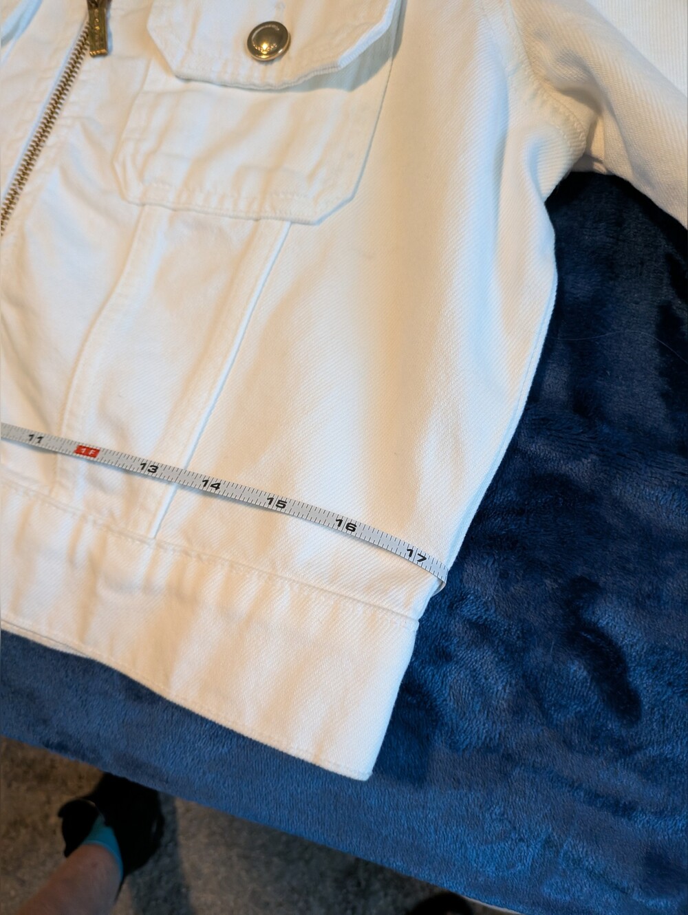 NWT Michael Kors White Jean Jacket - Picture 11 of 16